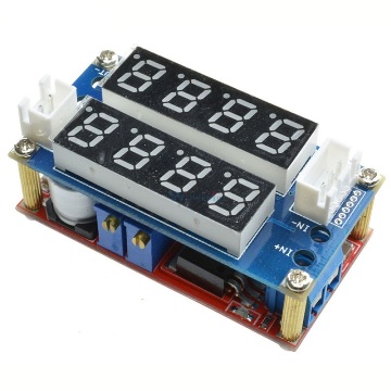 Понижающий преобразователь вх. 5-32V, вых. 1,27-30V ток 5А с индикатором напряжения и тока