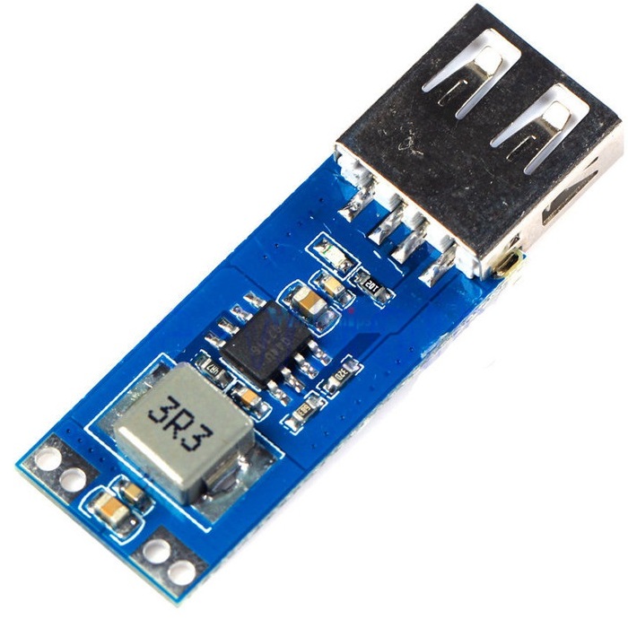 Преобразователь повышающий с USB выходом вх. 2,5-5,5V вых. 5V ток до 2А