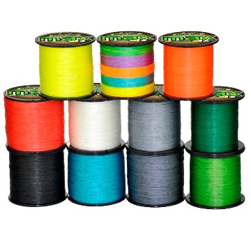 Плетеная леска 0,10 - 0,48 мм, 7 цветов, 300 метров