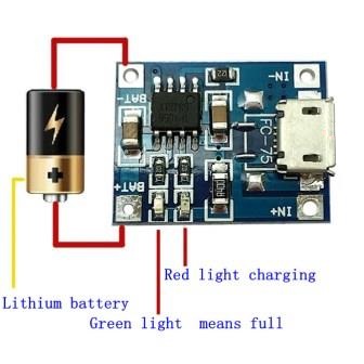 Плата заряда на 1 литиевый акб без защиты