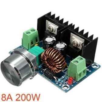 Понижающий преобразователь вх. 4-40В, вых. 1,25-36В  8А 200Вт