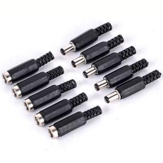 Разъем 2,1 мм x 5,5 мм, набор и отдельно