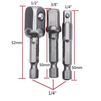 Переходники под головки 3/8, 1/4, 1/2
